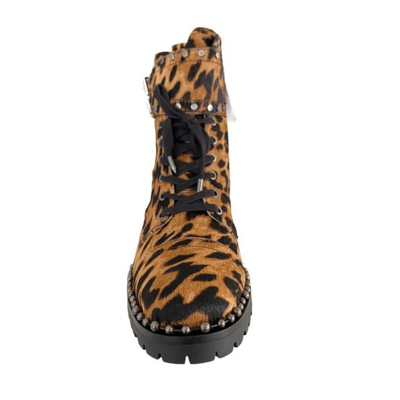 Sam Edelman Jennifer Studded Leopard Print Boots - Picture 2 of 4